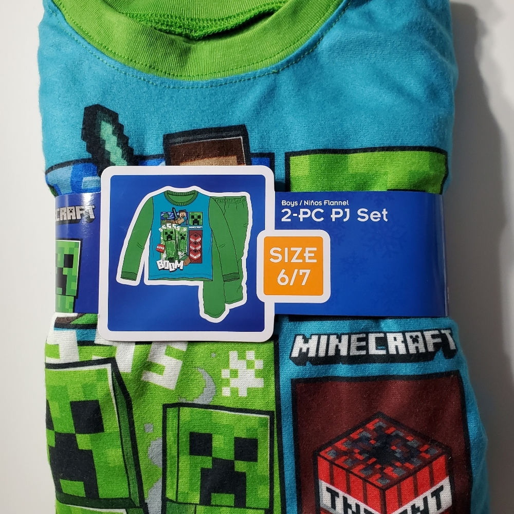 Minecraft  2pc  Flannel pj set